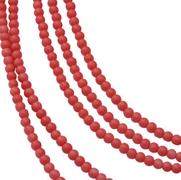 💥✨️925SS NATURAL PINK CORAL NECKLACE EARRINGS SET 💫✨️ BRAND NEW IN BOX - Picture 3 of 7